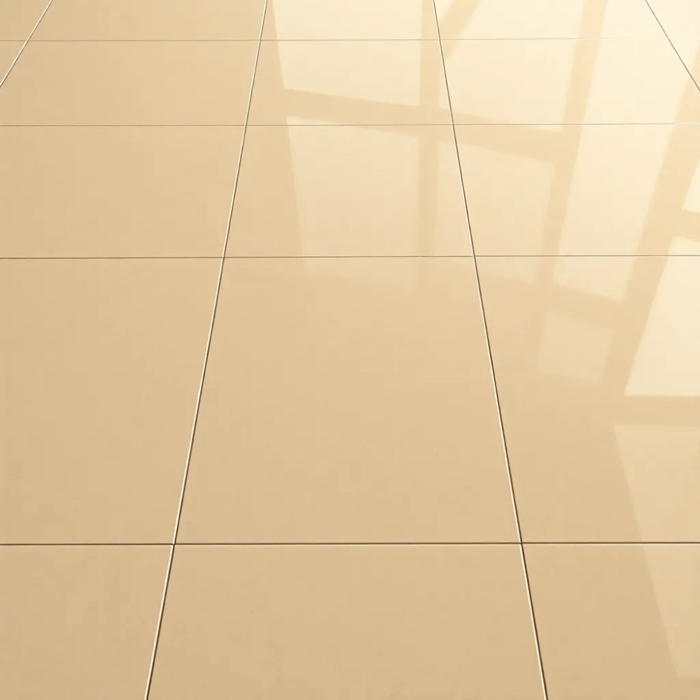 Płytki podłogowe beżowe z połyskiem