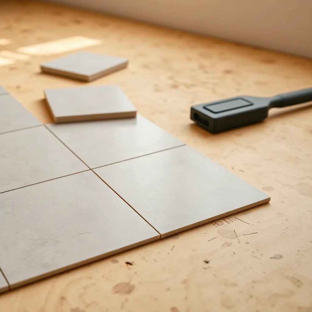 Płytki podłogowe na OSB