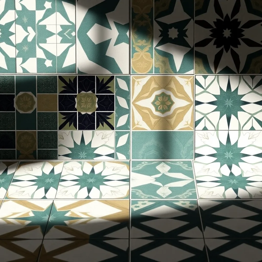 Płytki we wzory geometryczne