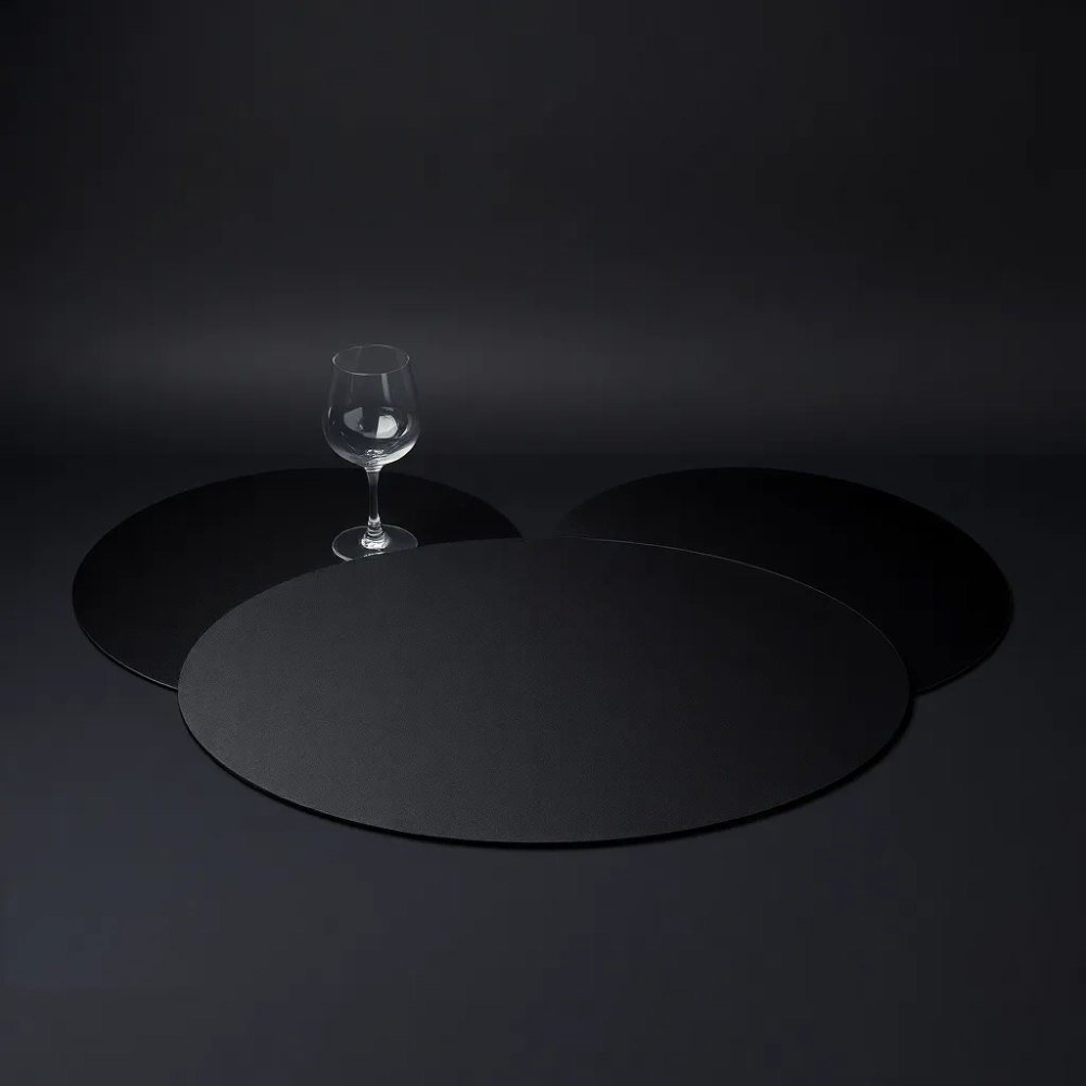 Podkładki na stół czarne glamour