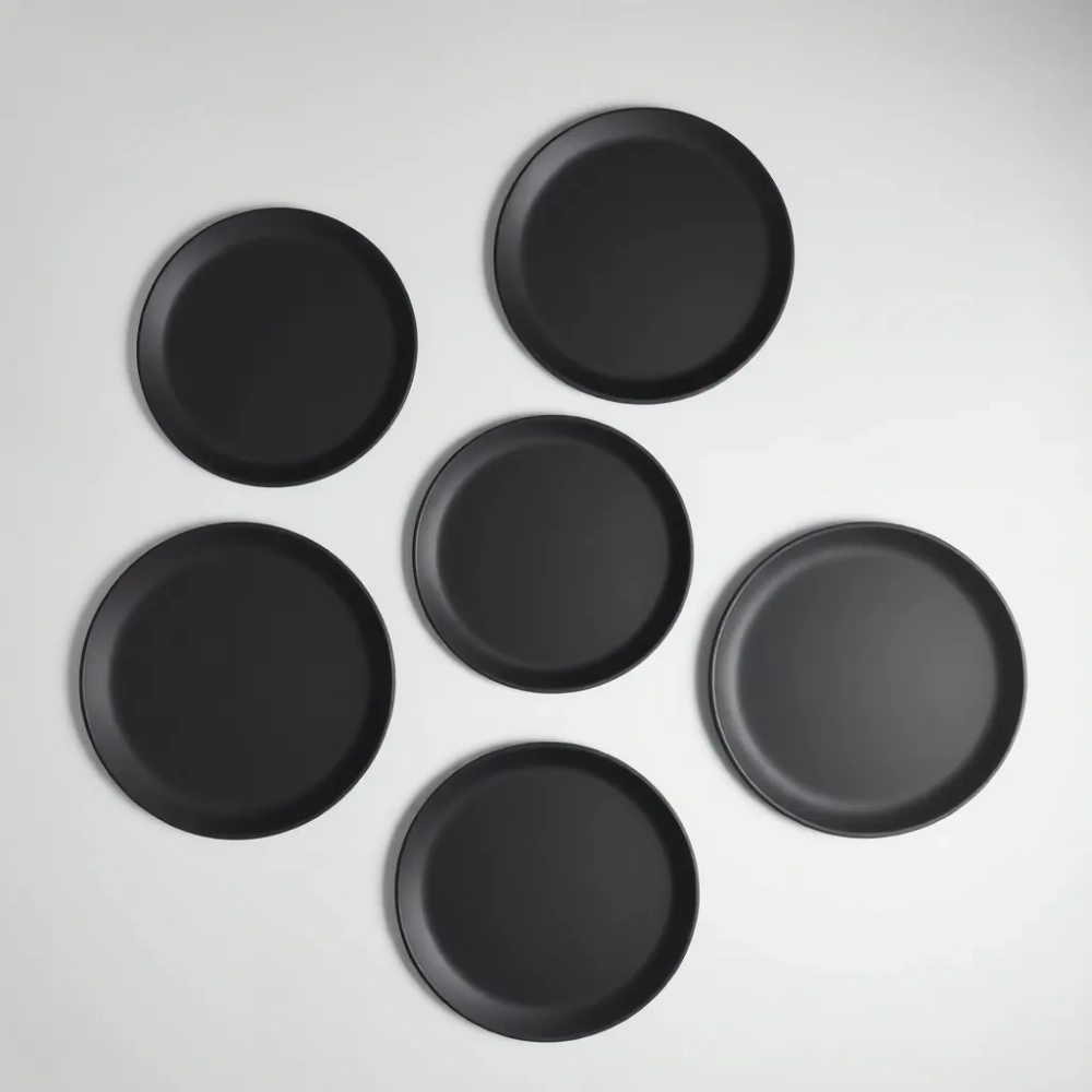 Podkładki na stół czarne okrągłe