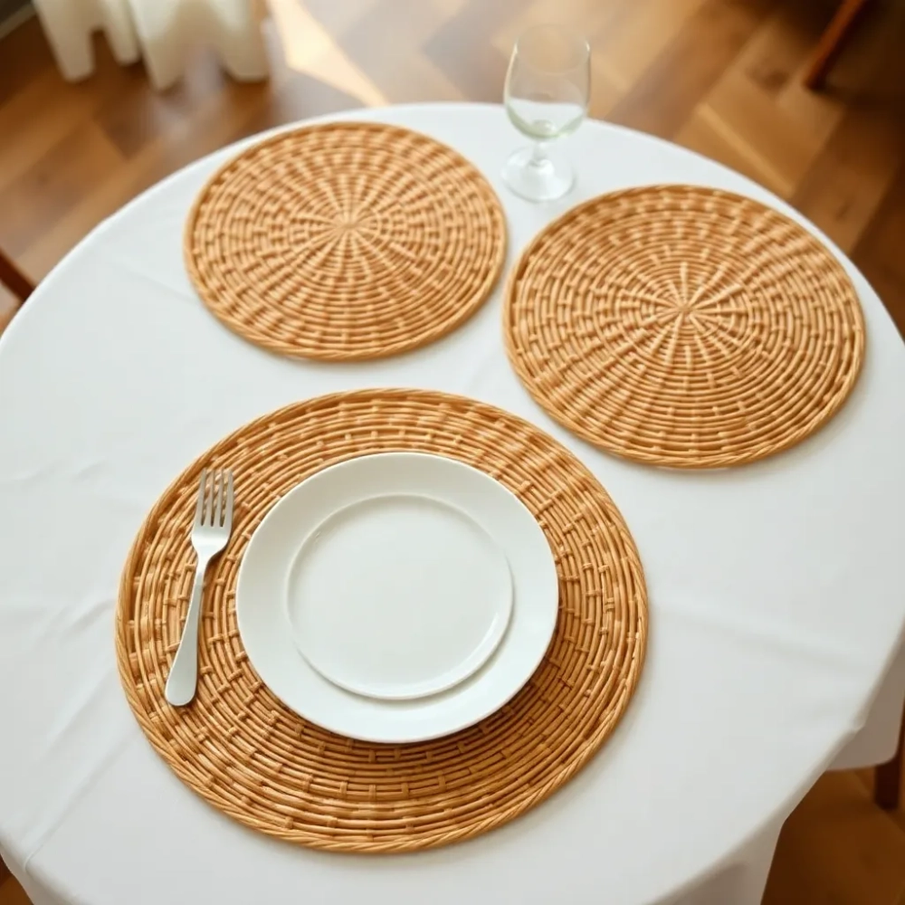 Podkładki na stół wiklinowe