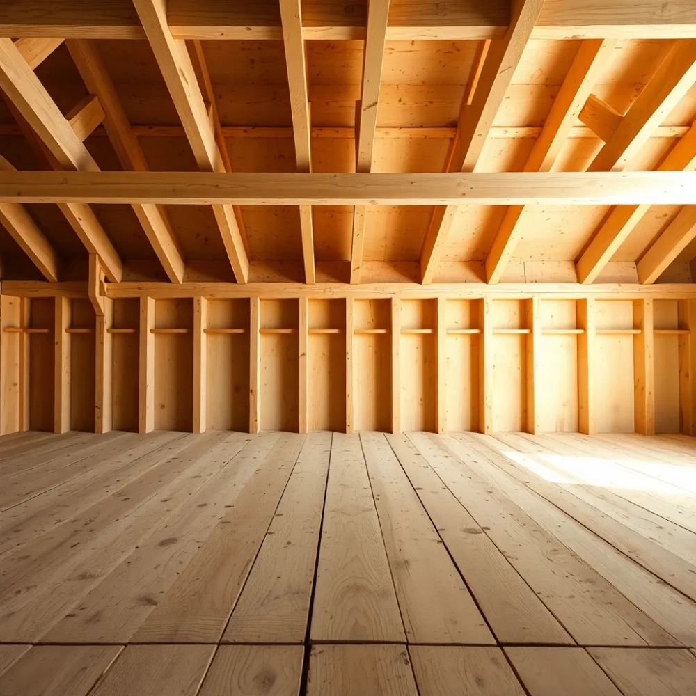 Podłogi na stropie drewnianym