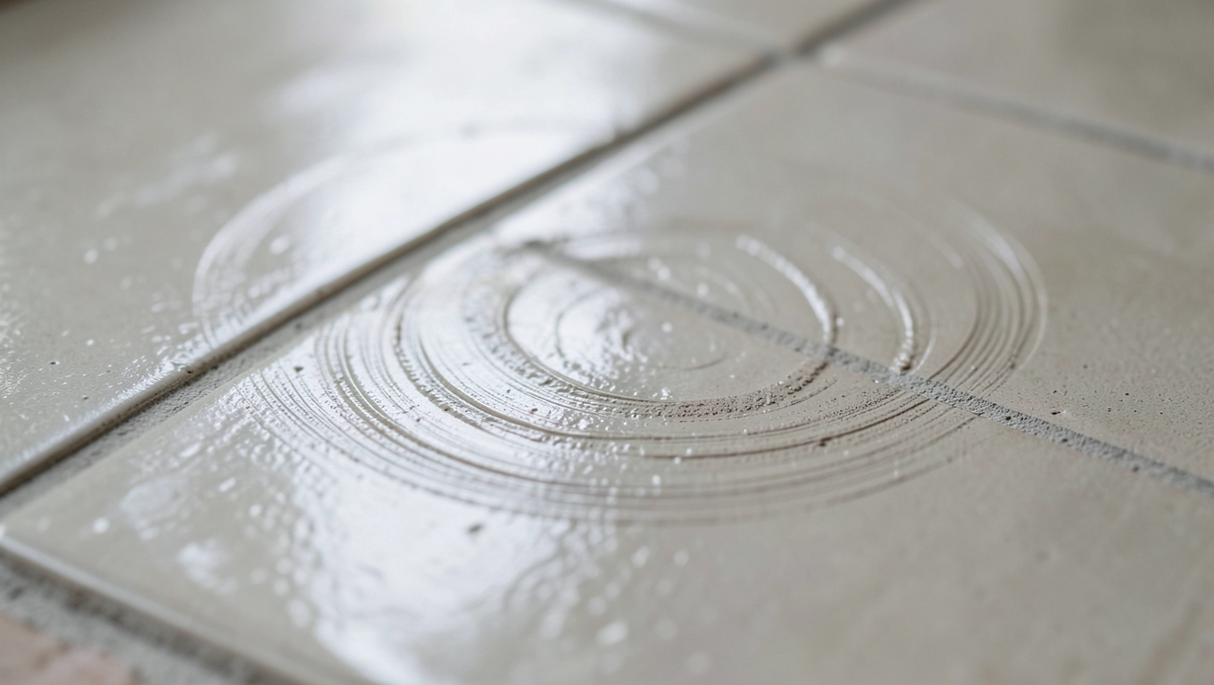 Polerowanie starych płytek na podłodze