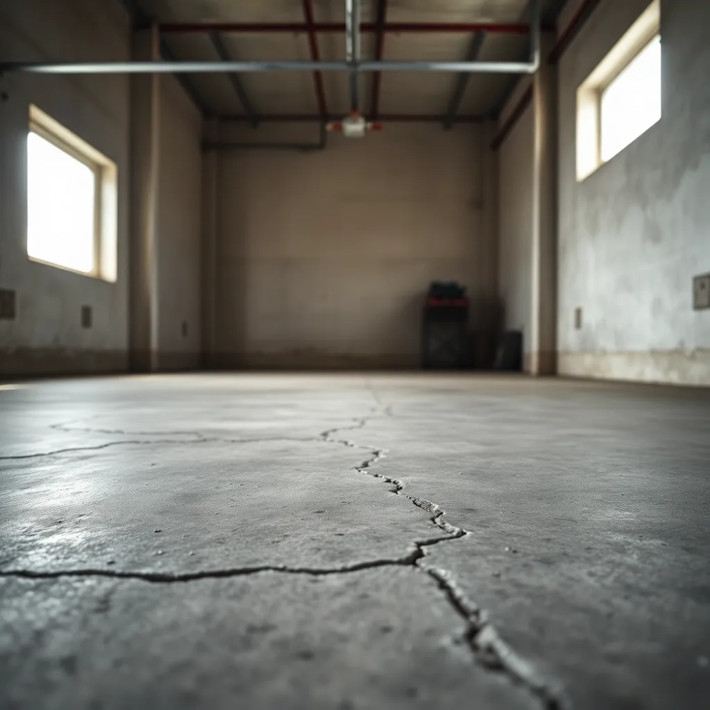 Posadzka w garażu nieogrzewanym