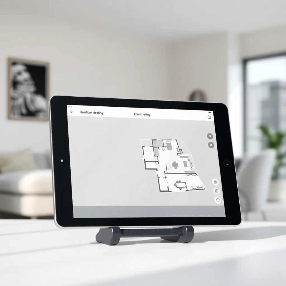 Program do projektowania ogrzewania podłogowego Android