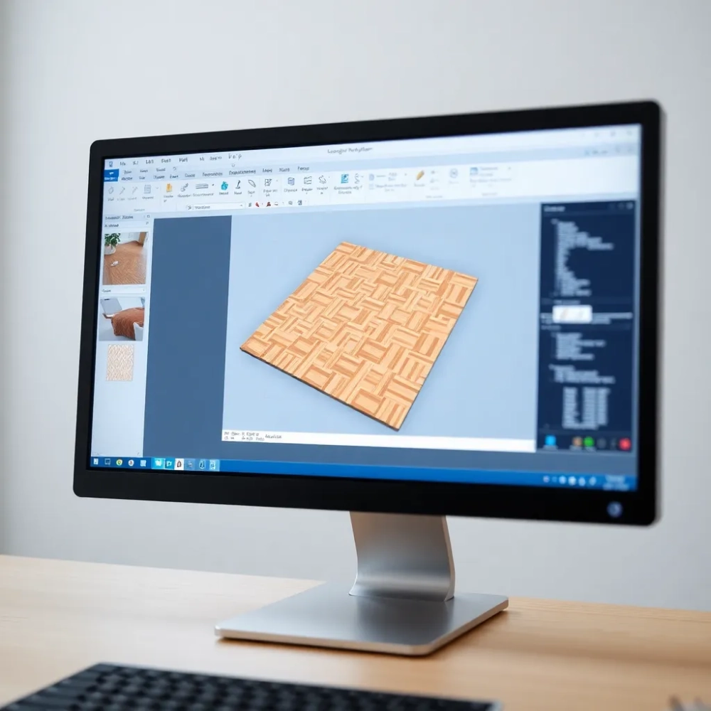 Program komputerowy do układania paneli podłogowych