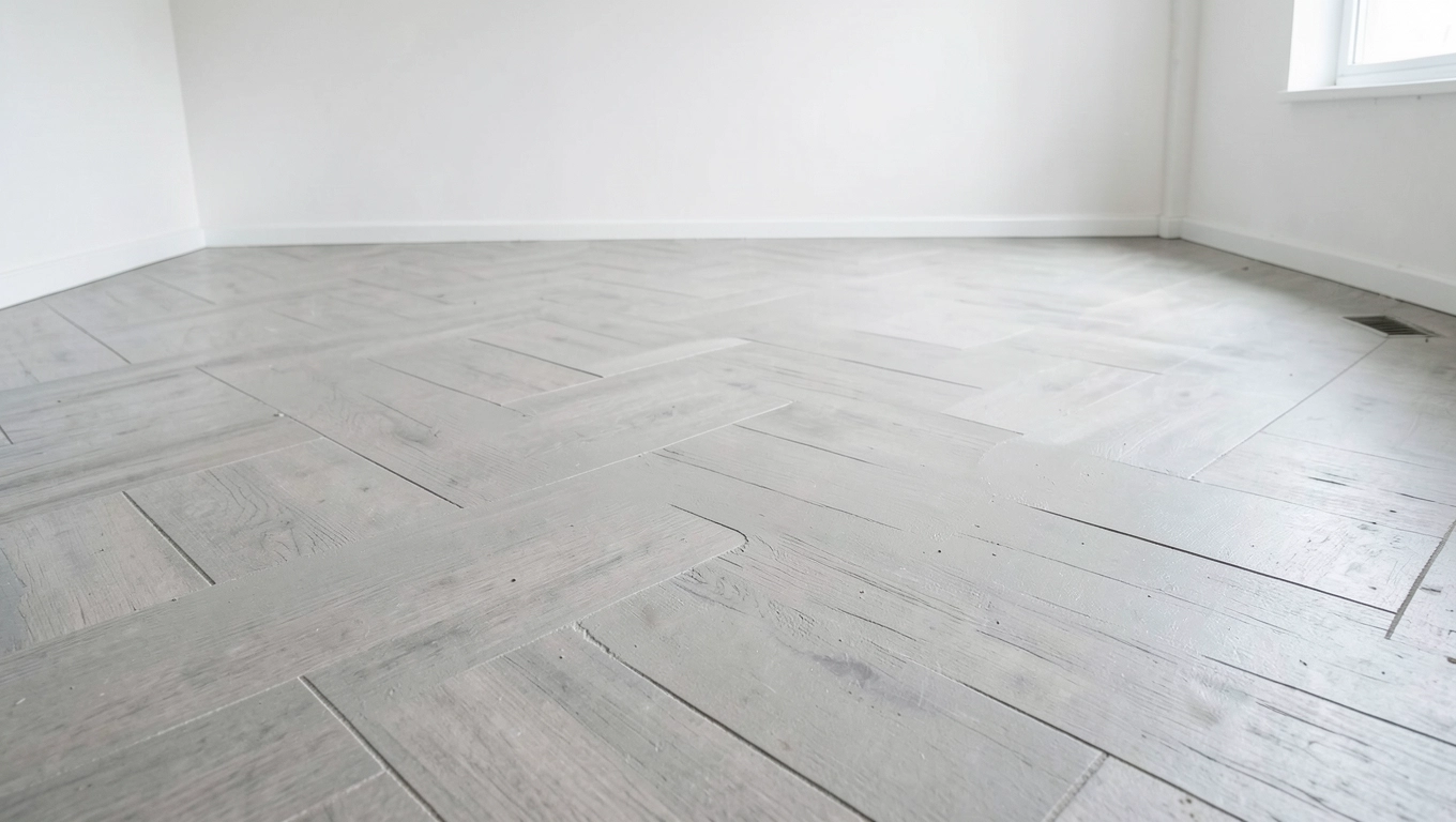 Przygotowanie podłoża pod panele winylowe w jodełkę