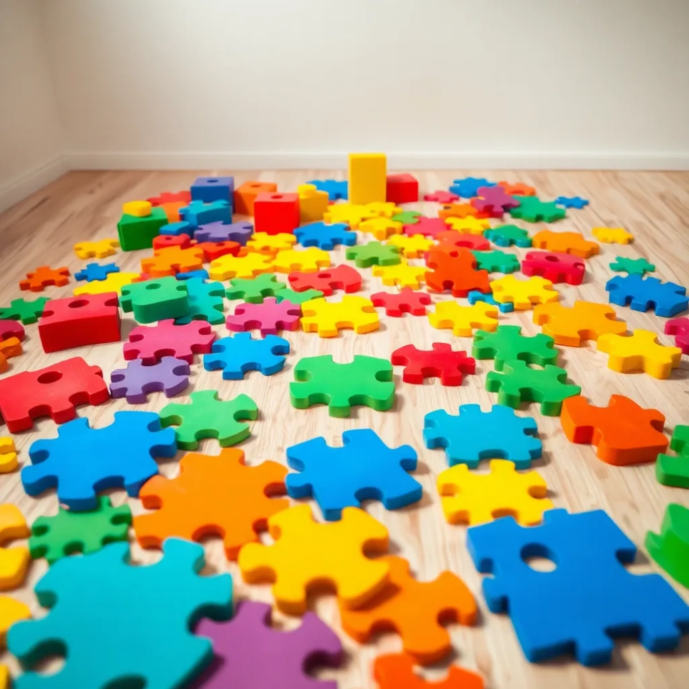 Puzzle na podłogę dla dzieci