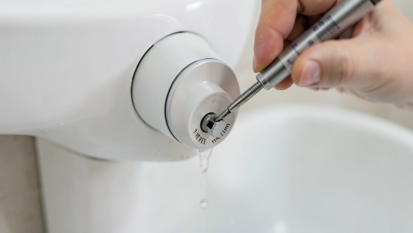 Regulacja spłuczki Sigma w Geberit Duofix Basic