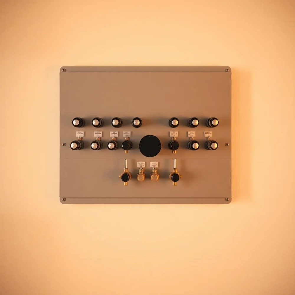 Rozdzielacz do ogrzewania podłogowego 12 obwodów