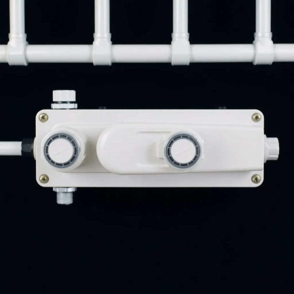 Rozdzielacz do podłogówki 2 sekcji z pompą