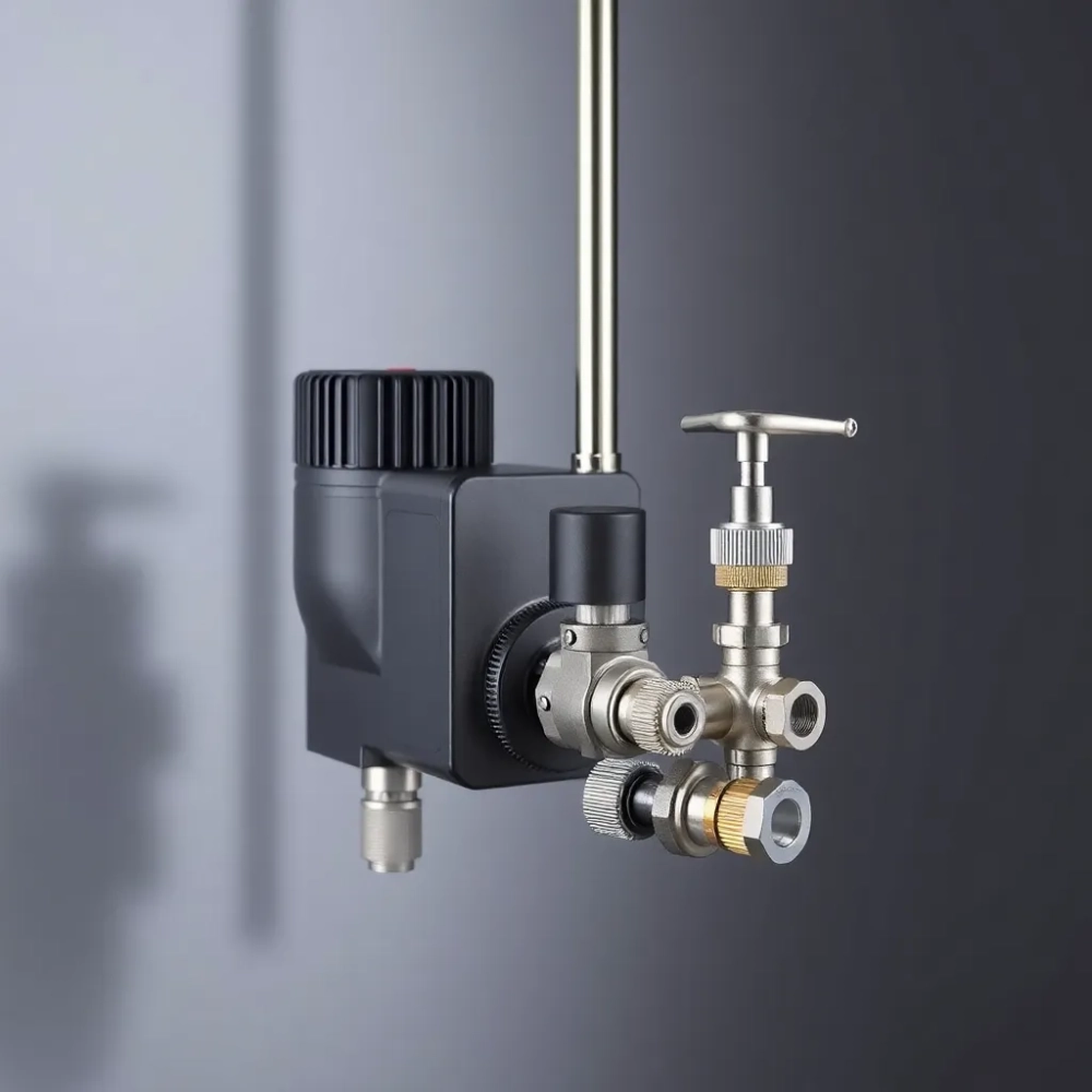 Rozdzielacz do podłogówki z pompą i zaworem trójdrożnym