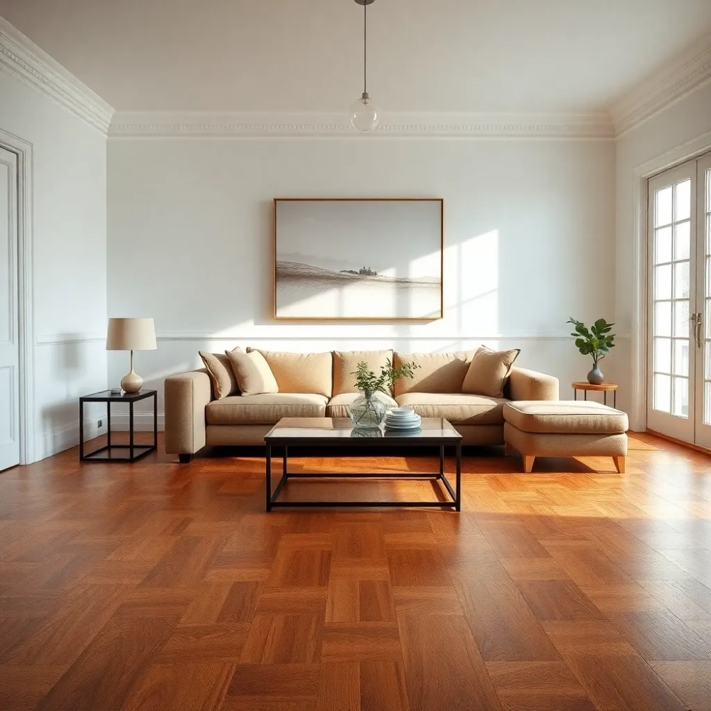 Salon z parkietem inspiracje