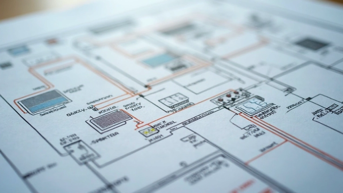 Schemat podłączenia paneli fotowoltaicznych
