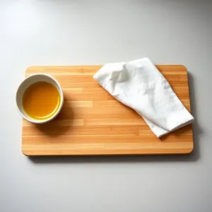 Bambusowa deska do krojenia przed pierwszym użyciem