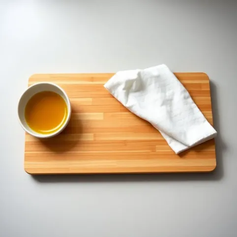 Bambusowa deska do krojenia przed pierwszym użyciem