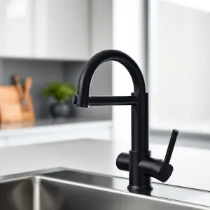 Bateria Franke z wyciąganą wylewką czarna