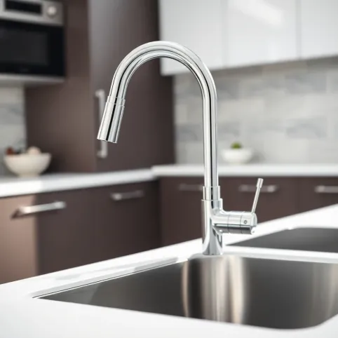 Bateria kuchenna GROHE z wyciąganą wylewką chrom