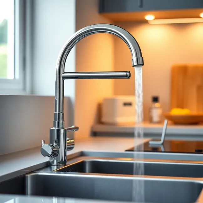 Bateria kuchenna Hansgrohe z wyciąganą wylewką