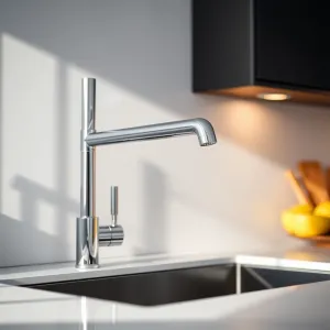 Bateria Kuchenna Ścienna Z Wyciąganą Wylewką