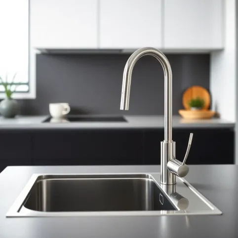 Bateria kuchenna z wyciąganą wylewką Hansgrohe