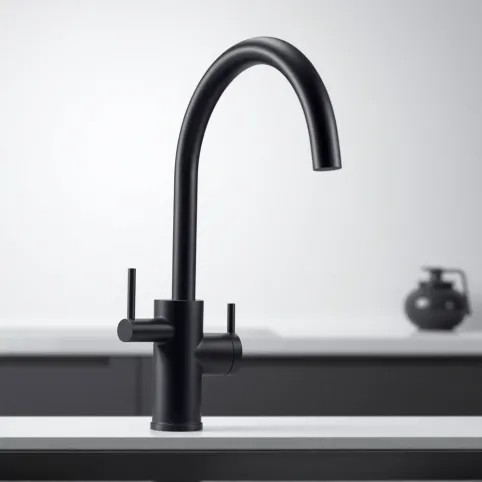 Bateria z wyciąganą wylewką czarna