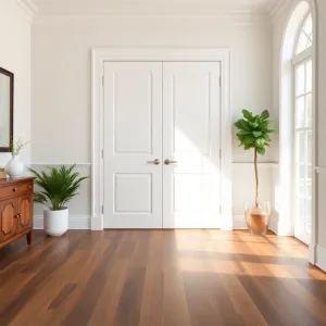 Białe drzwi jaka podłoga