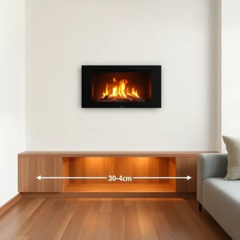 Biokominek ile od podłogi