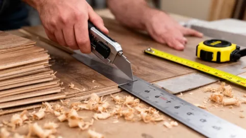 Cięcie paneli winylowych