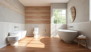 Co położyć na drewnianą podłogę w łazience
