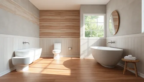 Co położyć na drewnianą podłogę w łazience