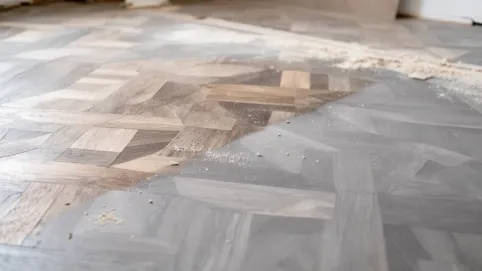 cyklinowanie parkietu na szaro