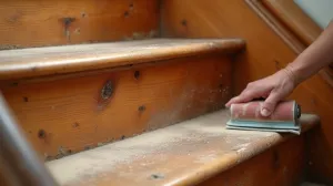 Cyklinowanie schodów drewnianych