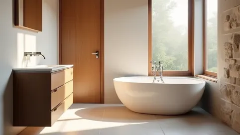 Czy łazienka musi być cała w płytkach