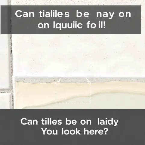 Czy na folię w płynie można kłaść płytki