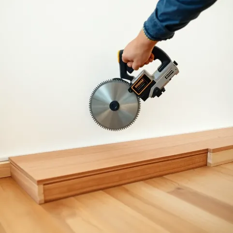 Czym przyciąć panele podłogowe przy ścianie