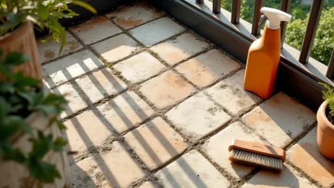 Czym wyczyścić płytki na balkonie