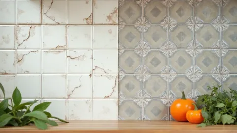 Czym zakryć stare płytki na ścianie w kuchni