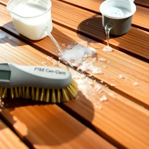 Czyszczenie deski tarasowej ryflowanej