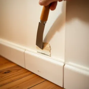 Demontaż listwy podłogowej