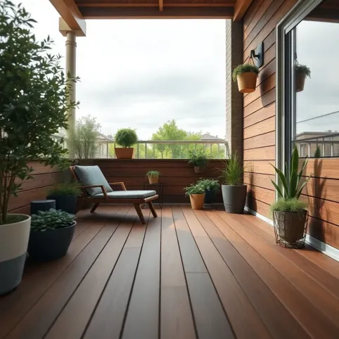 Deska kompozytowa na balkon