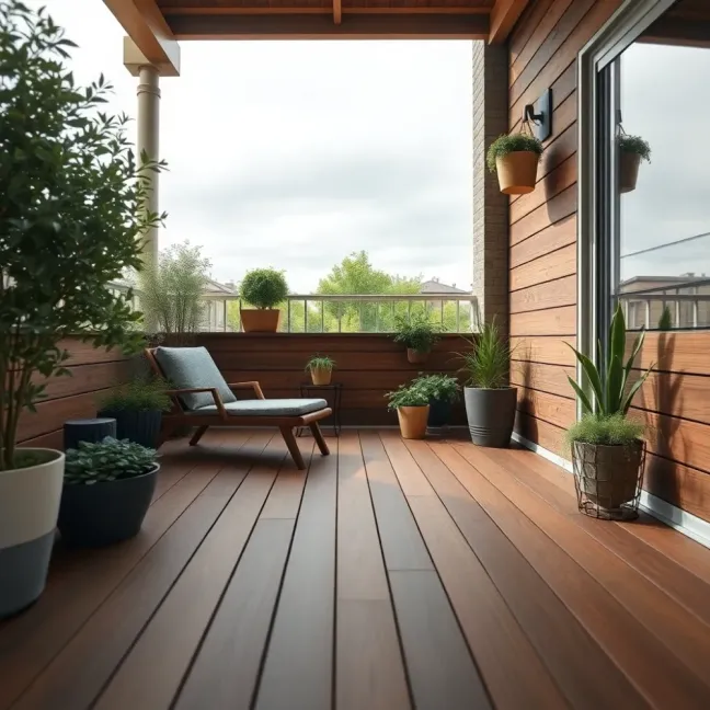 Deska kompozytowa na balkon