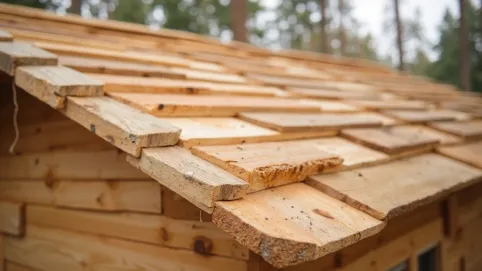 Deskowanie dachu na zakładkę