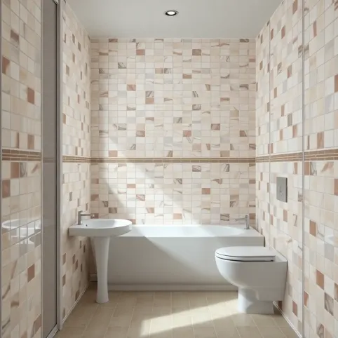 do jakiej wysokości płytki w małej łazience