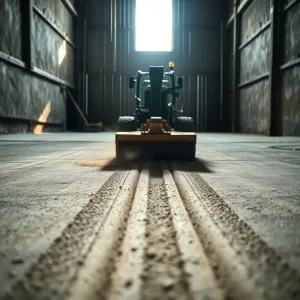 Frezowanie posadzki w oborze