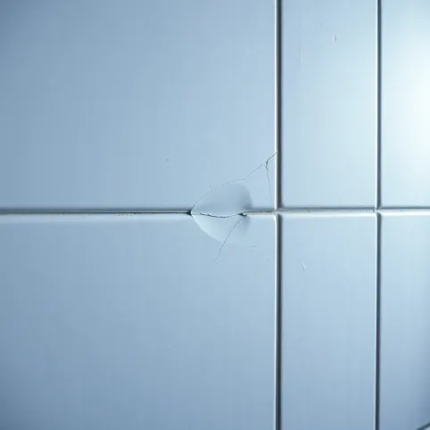 Głuche płytki na ścianie