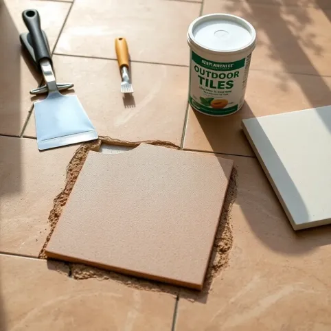 Jak naprawić odpadające płytki na tarasie