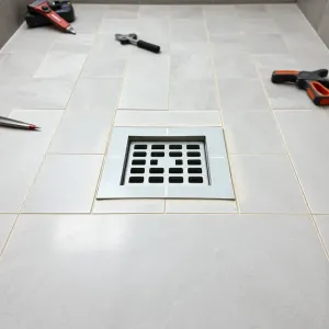 Jak układać płytki ze spadkiem do kratki