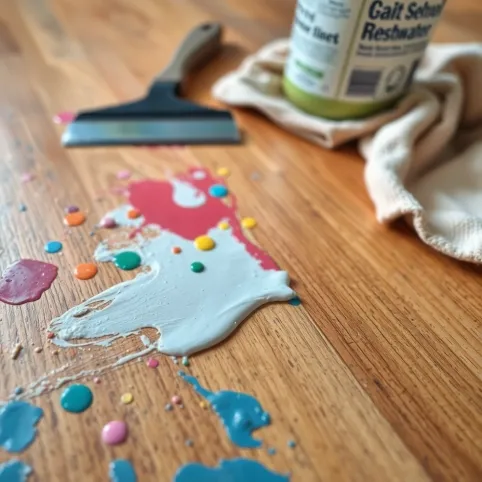 Jak usunąć zaschnięta farbę z podłogi